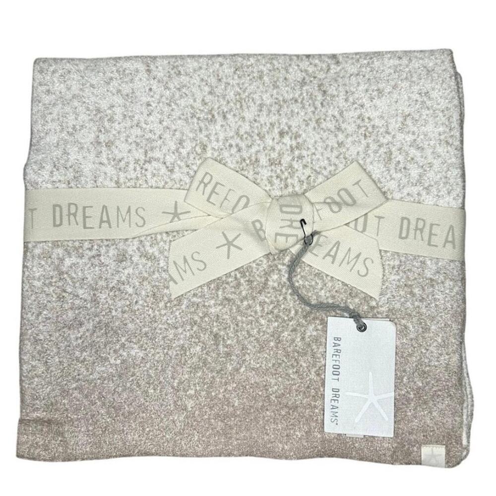 Barefoot Dreams CozyChic Lite Confetti Scarf in Cream/Taupe New Size OS